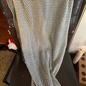 Grey knitted and shiny